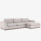 Four Hands Colt 2-Piece Sectional in Aldred Silver with Right Chaise - Addison West
