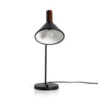 Four Hands Cullen Task Lamp in Black Leather - Addison West
