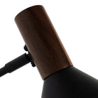 Four Hands Cullen Task Lamp in Black Leather - Addison West