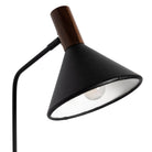 Four Hands Cullen Task Lamp in Black Leather - Addison West
