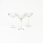 Fluted Champagne Coupe on a white background at Addison West