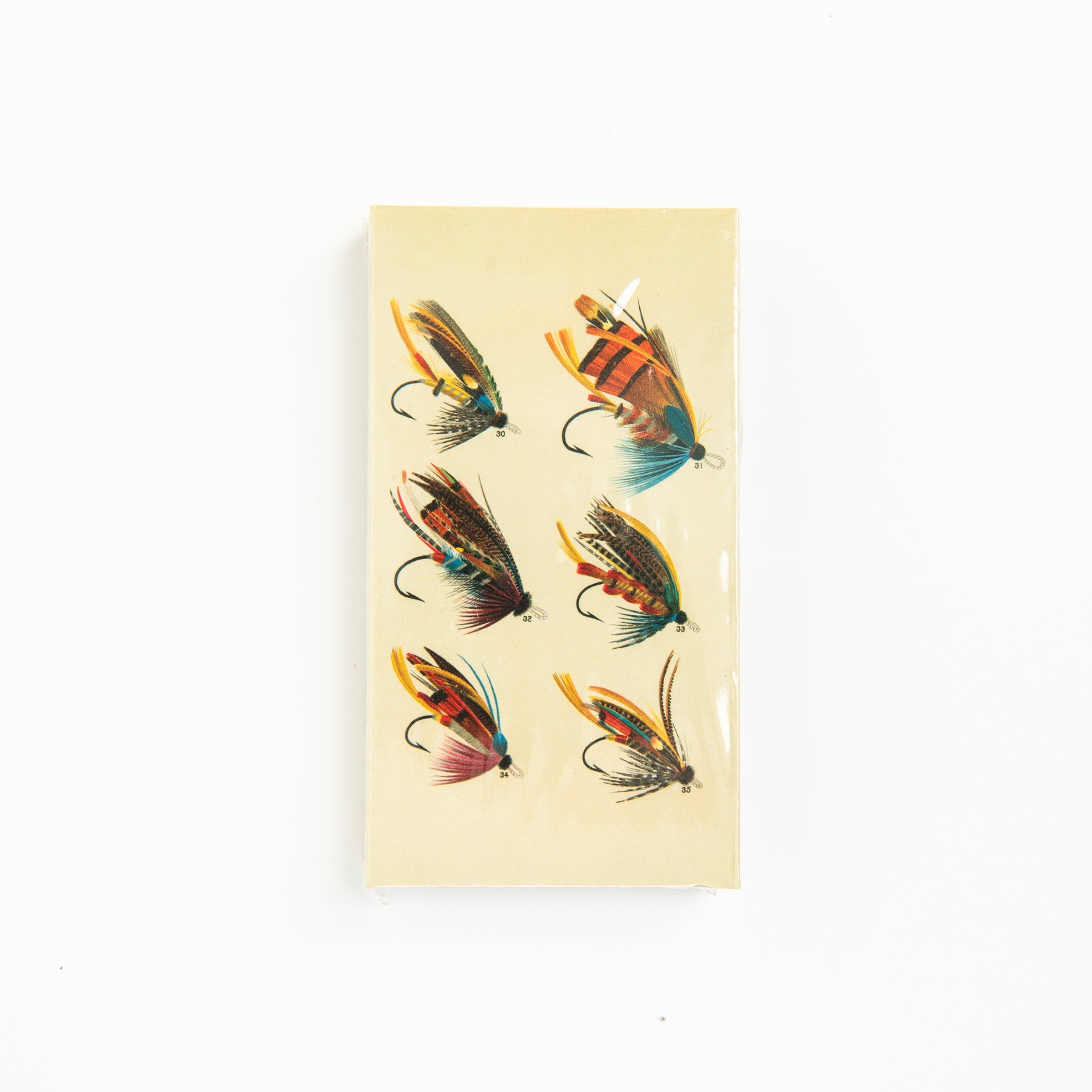 Salmon Flies Matches on a white background at Addison West