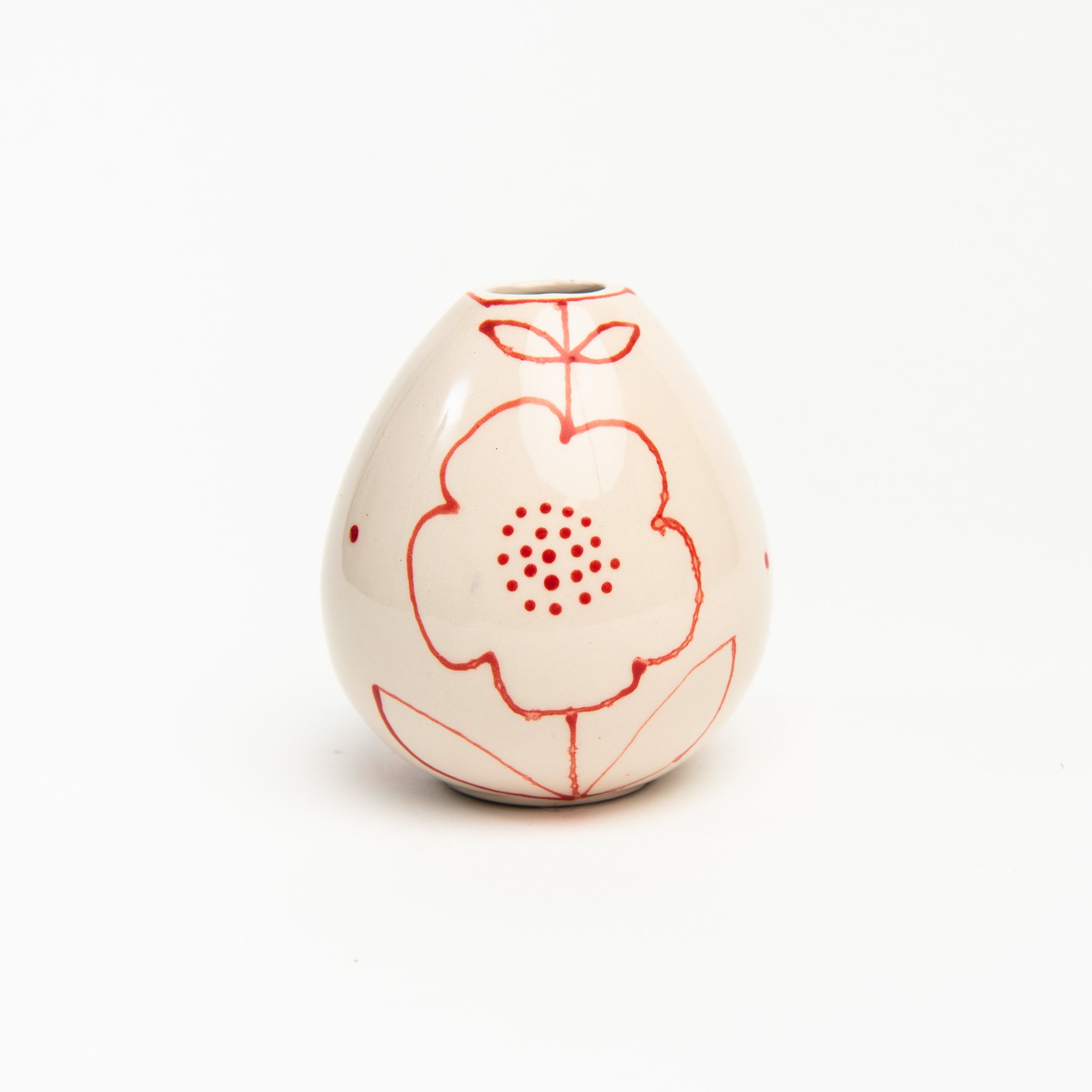 Stephanie Verdun Egg Vase on a white background at Addison West