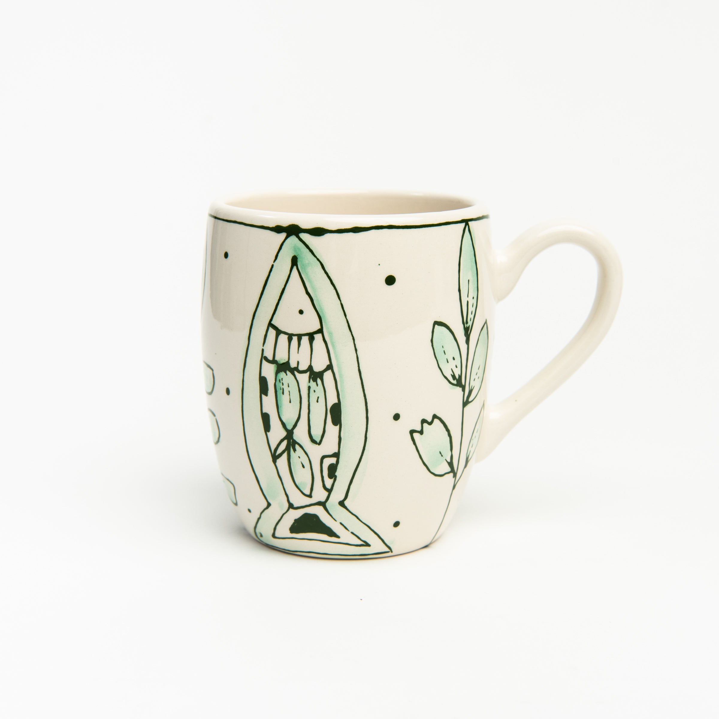 Stephanie Verdun Barrel Mug on a white background at Addison West