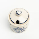 Stephanie Verdun Sugar Bowl in Blue on a white background at Addison West