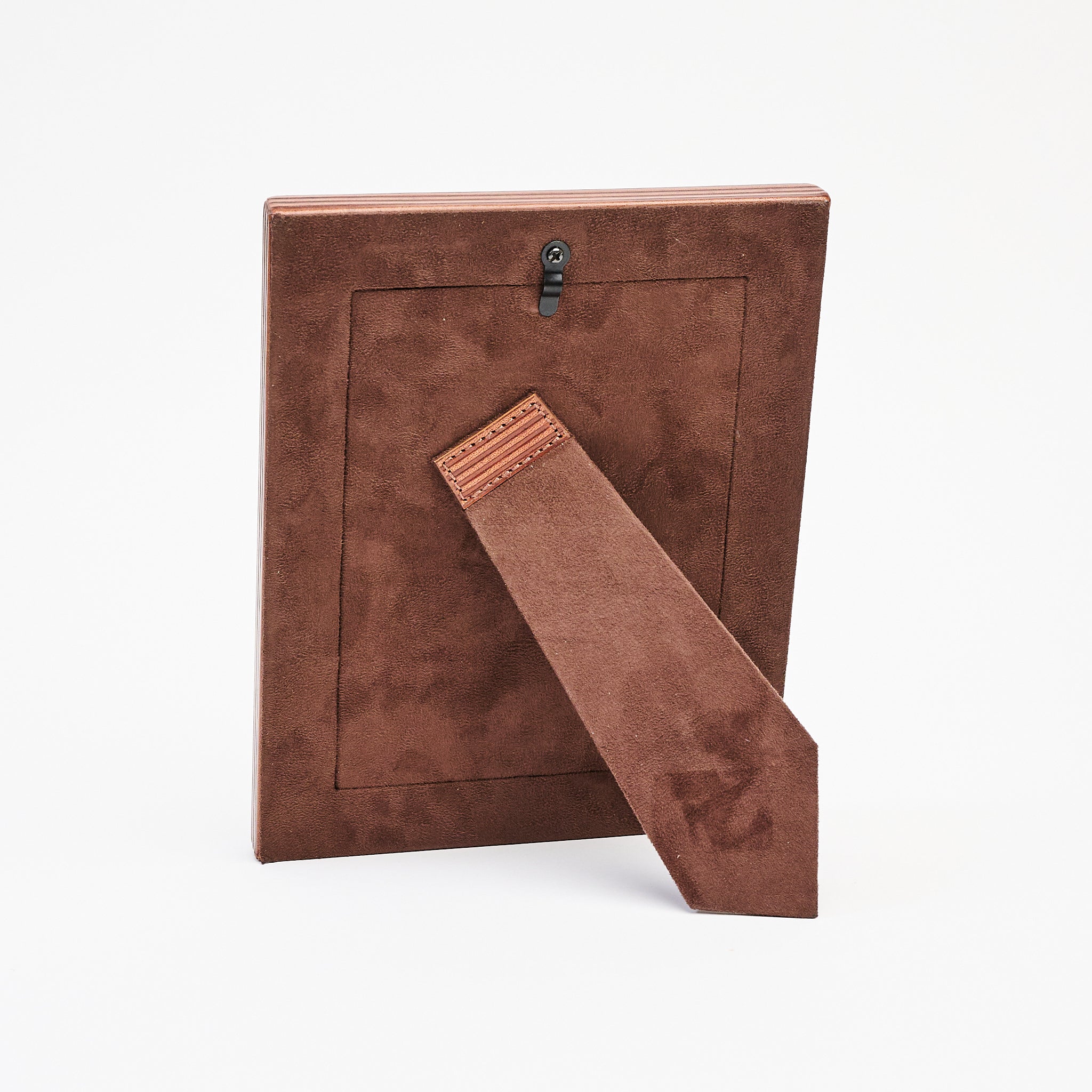 5" x 7" Alpenloge Leather Picture Frame on a white background at Addison West
