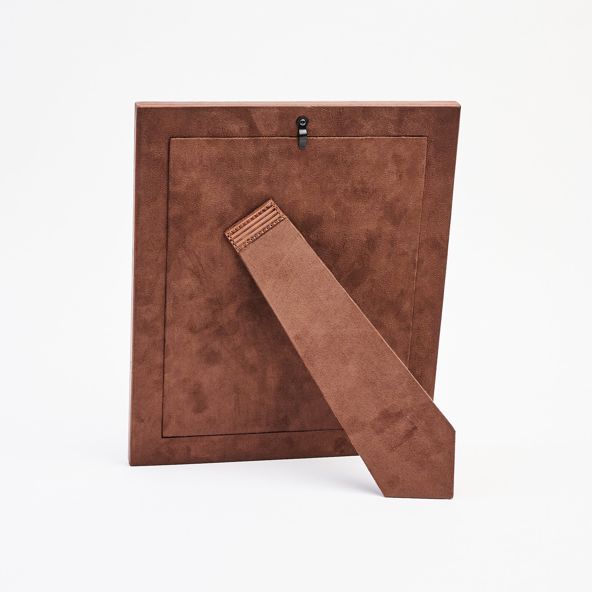 8" x 10" Alpenloge Leather Picture Frame on a white background at Addison West