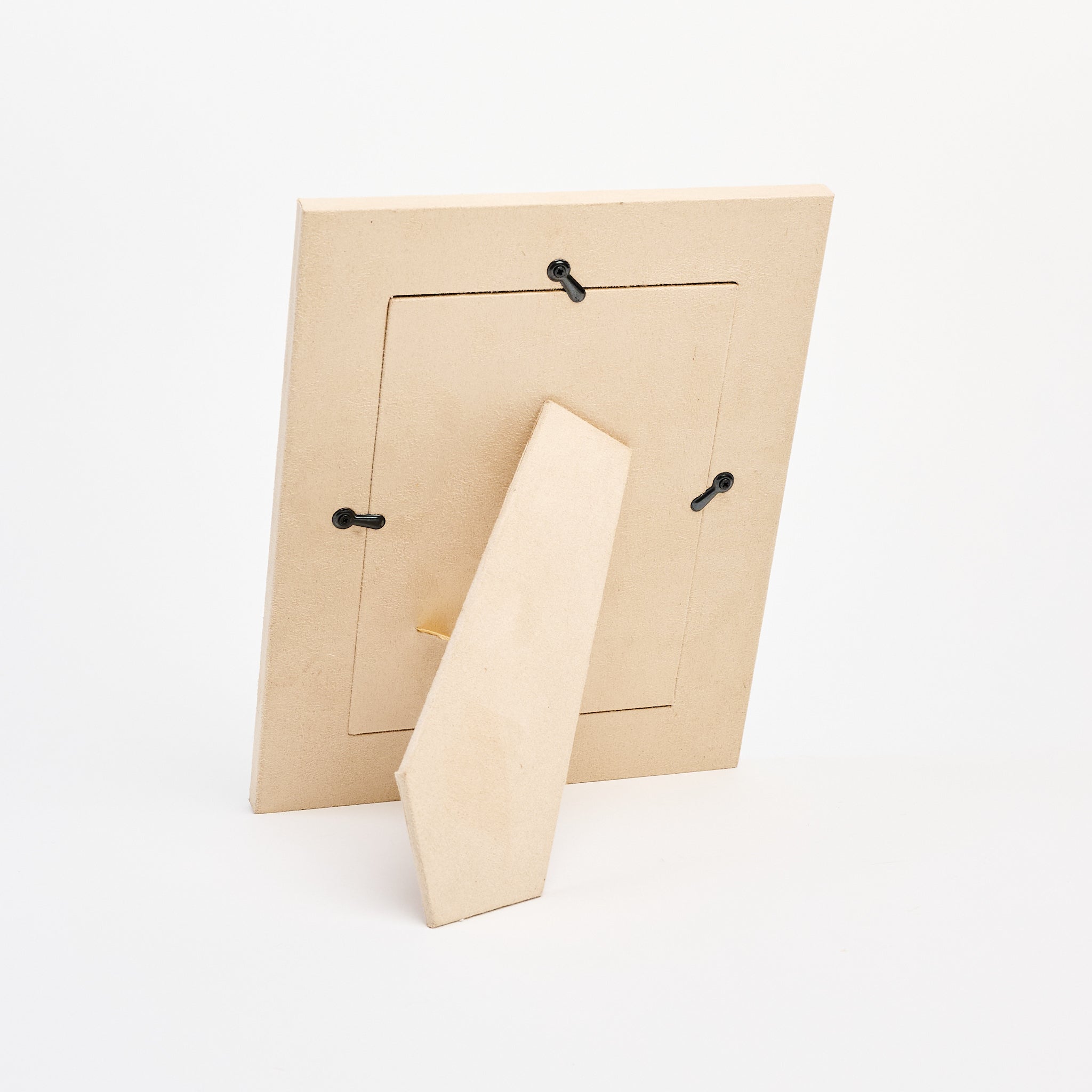 5" x 7" Harrington Hide Picture Frame on a white background at Addison West