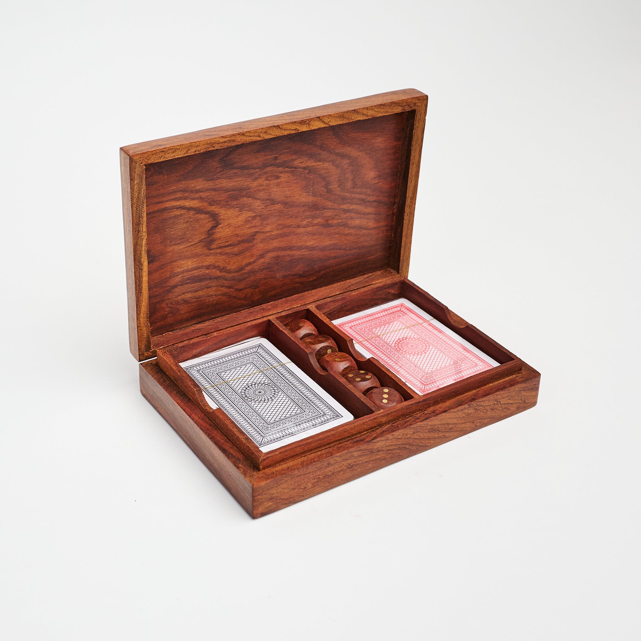 Turf Club Cards and Dice Set on a white background at Addison West