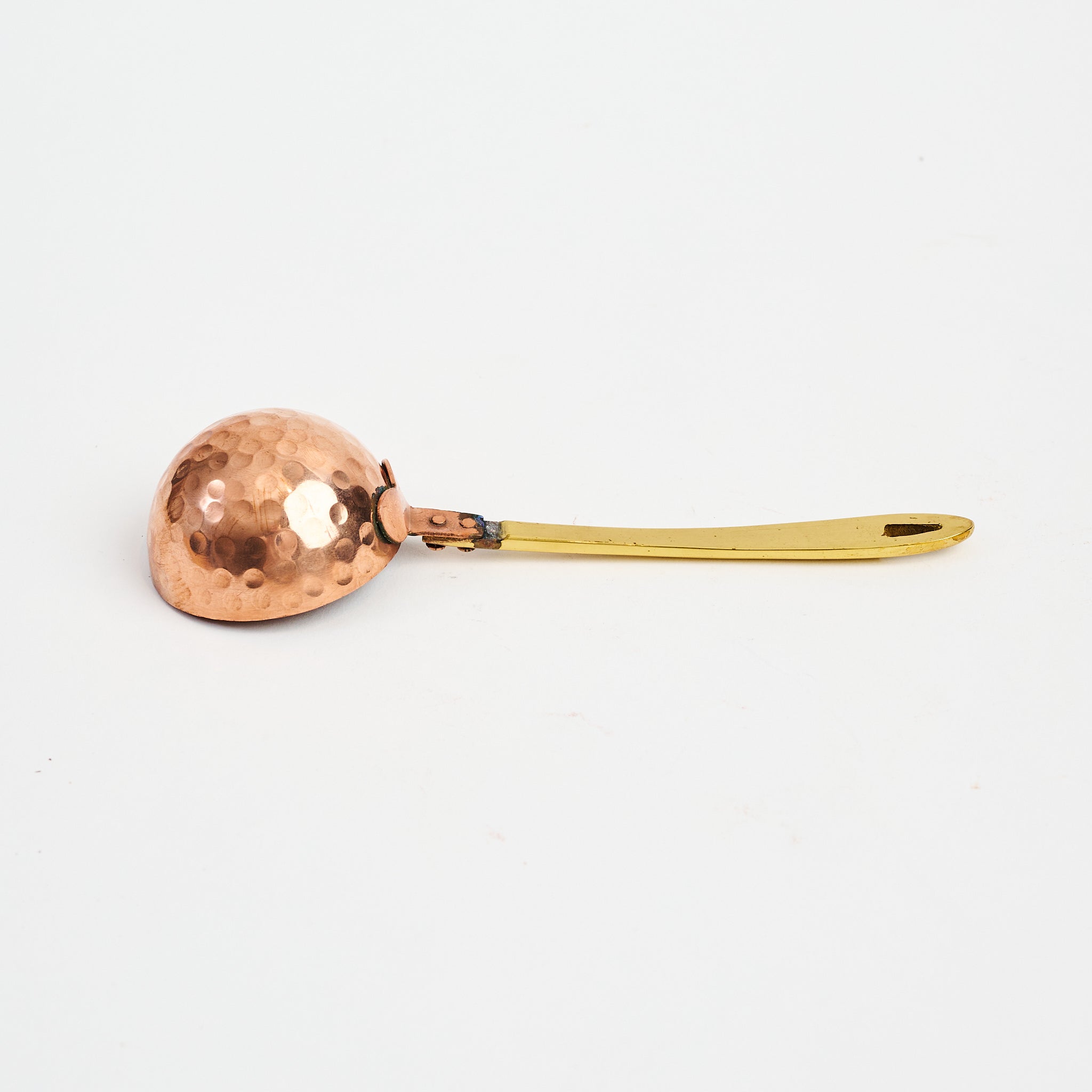 Camden Brass and Copper Scoop on a white background at Addison West