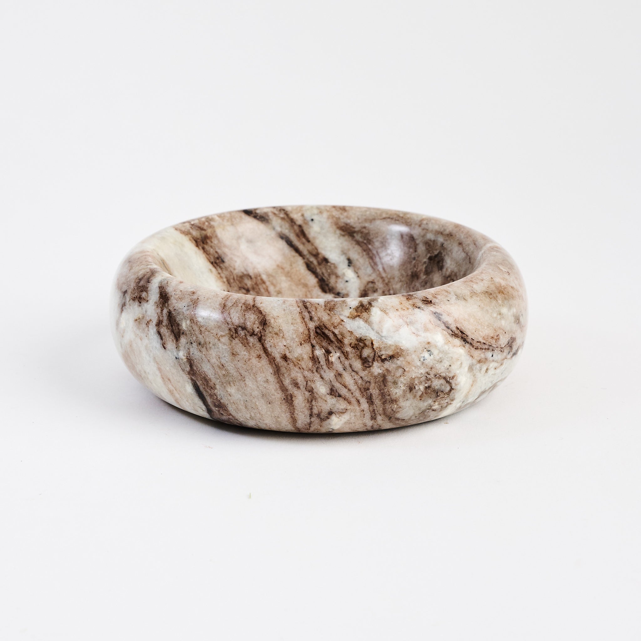 Topanga Marble Dish on a white background at Addison West