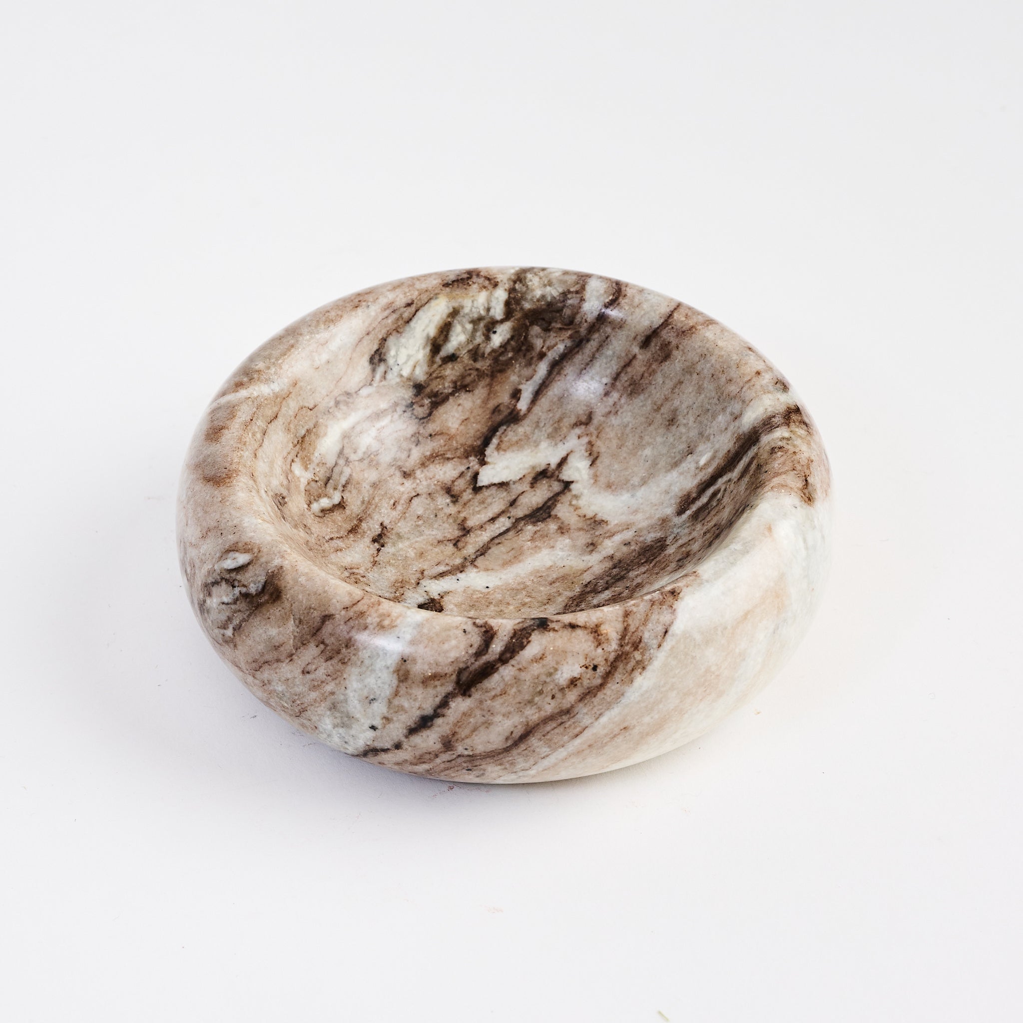 Topanga Marble Dish on a white background at Addison West