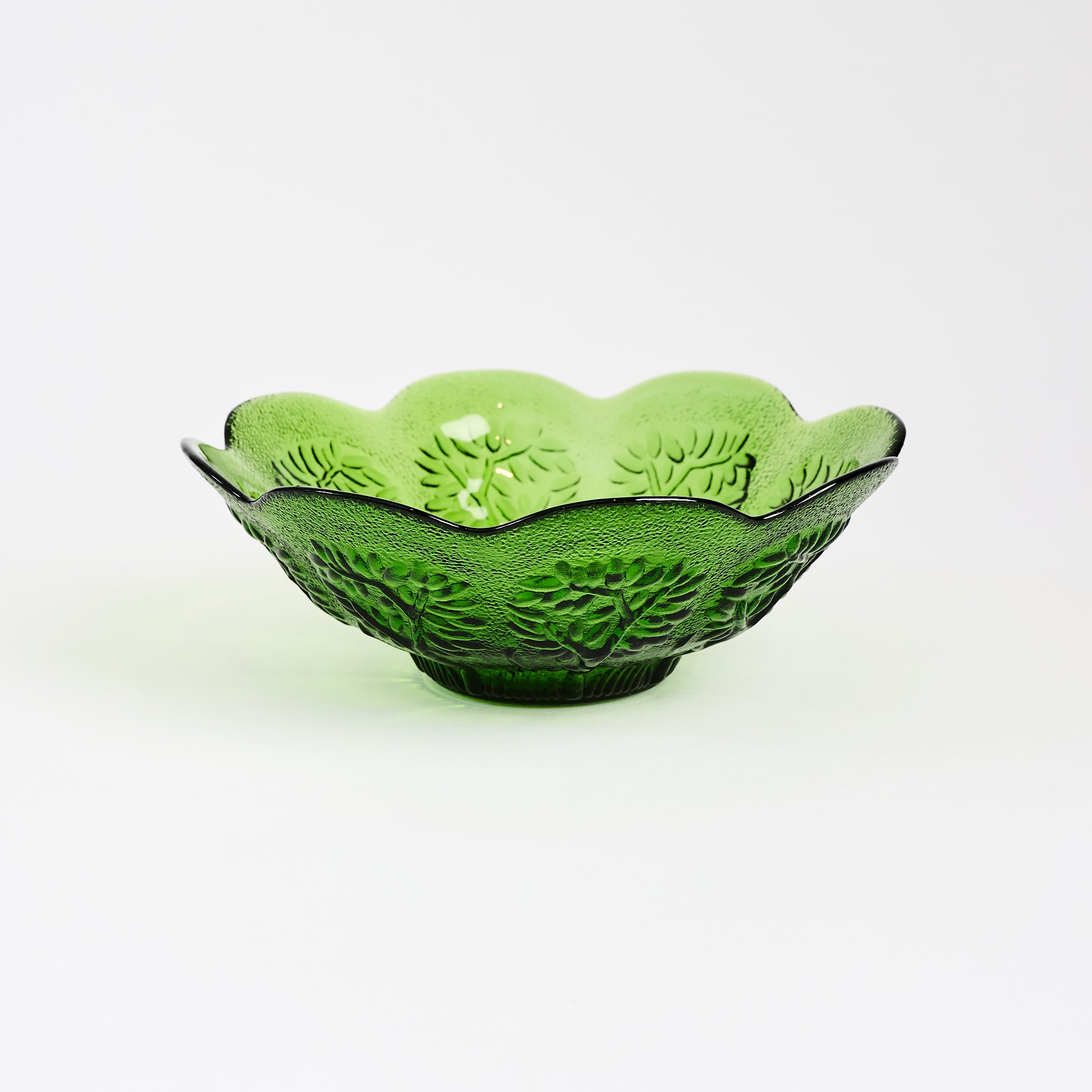 Vintage Green Bowl on a white background at Addison West