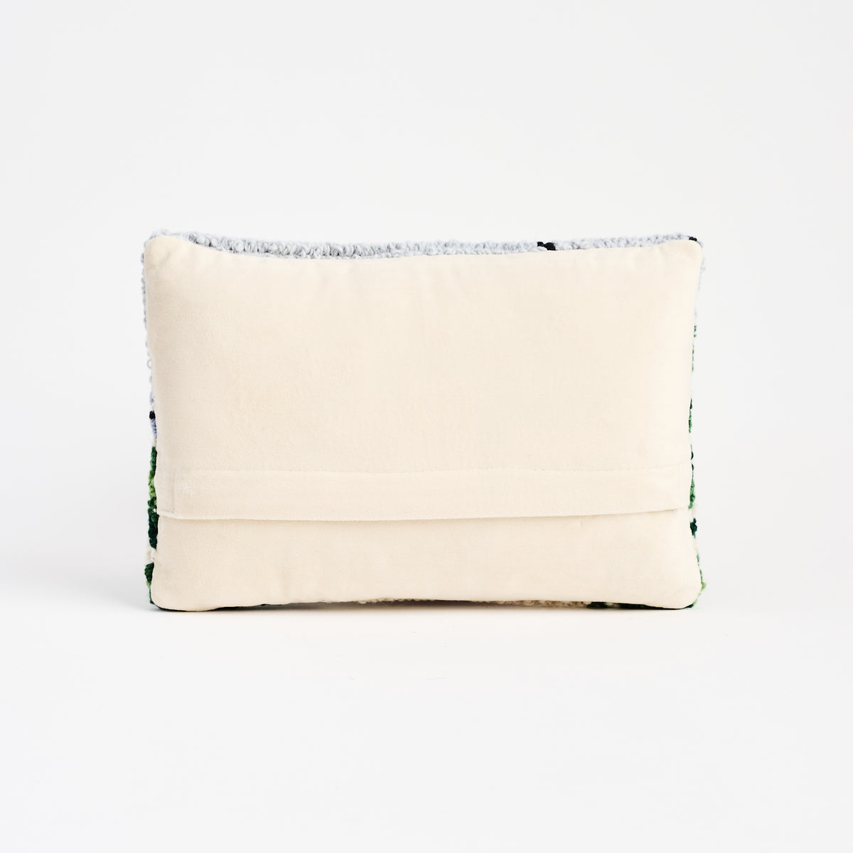 Vintage Gondola Hand Hooked Pillow on a white background at Addison West