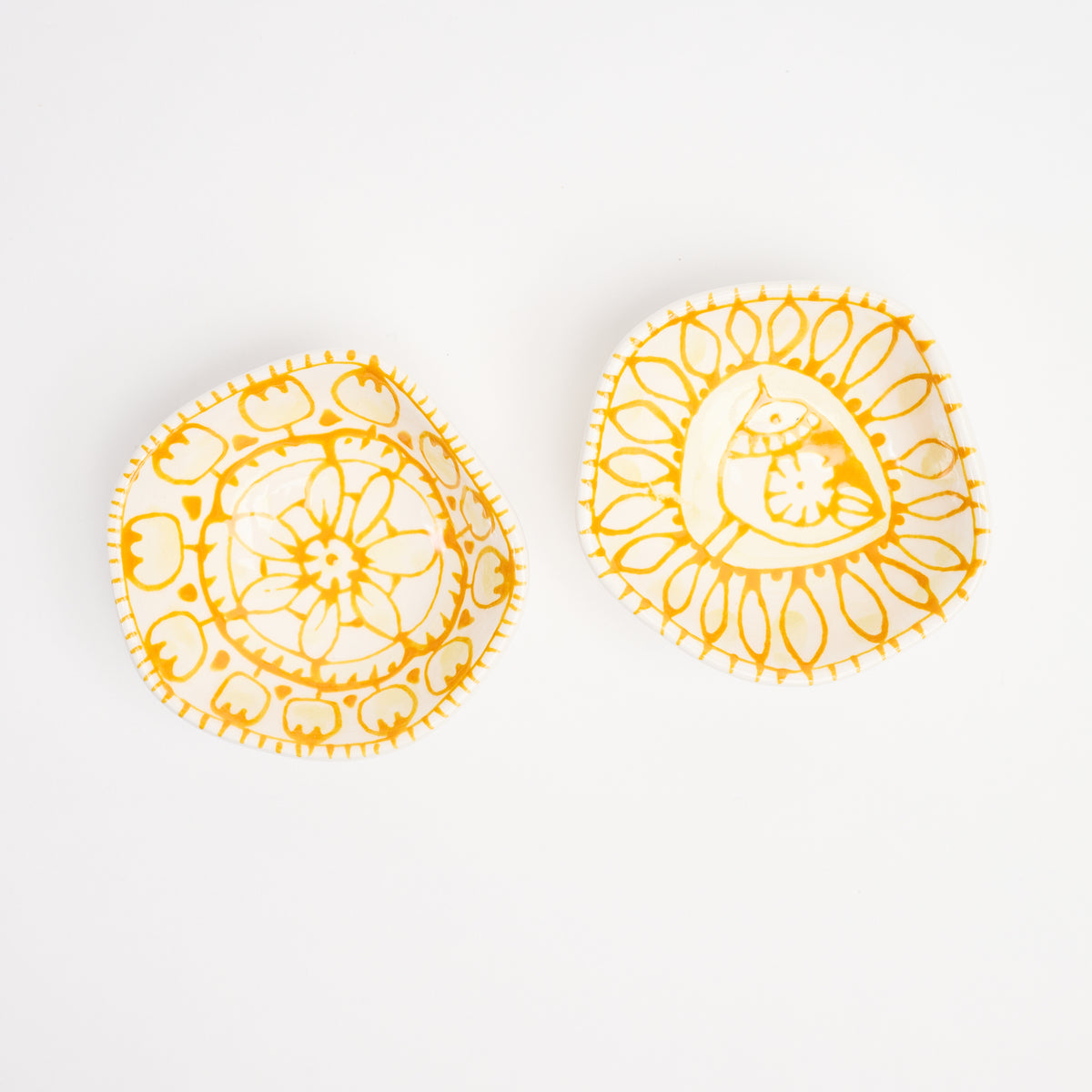 Stephanie Verdun Wabi Sabi Bowl in Yellow on a white background at Addison West