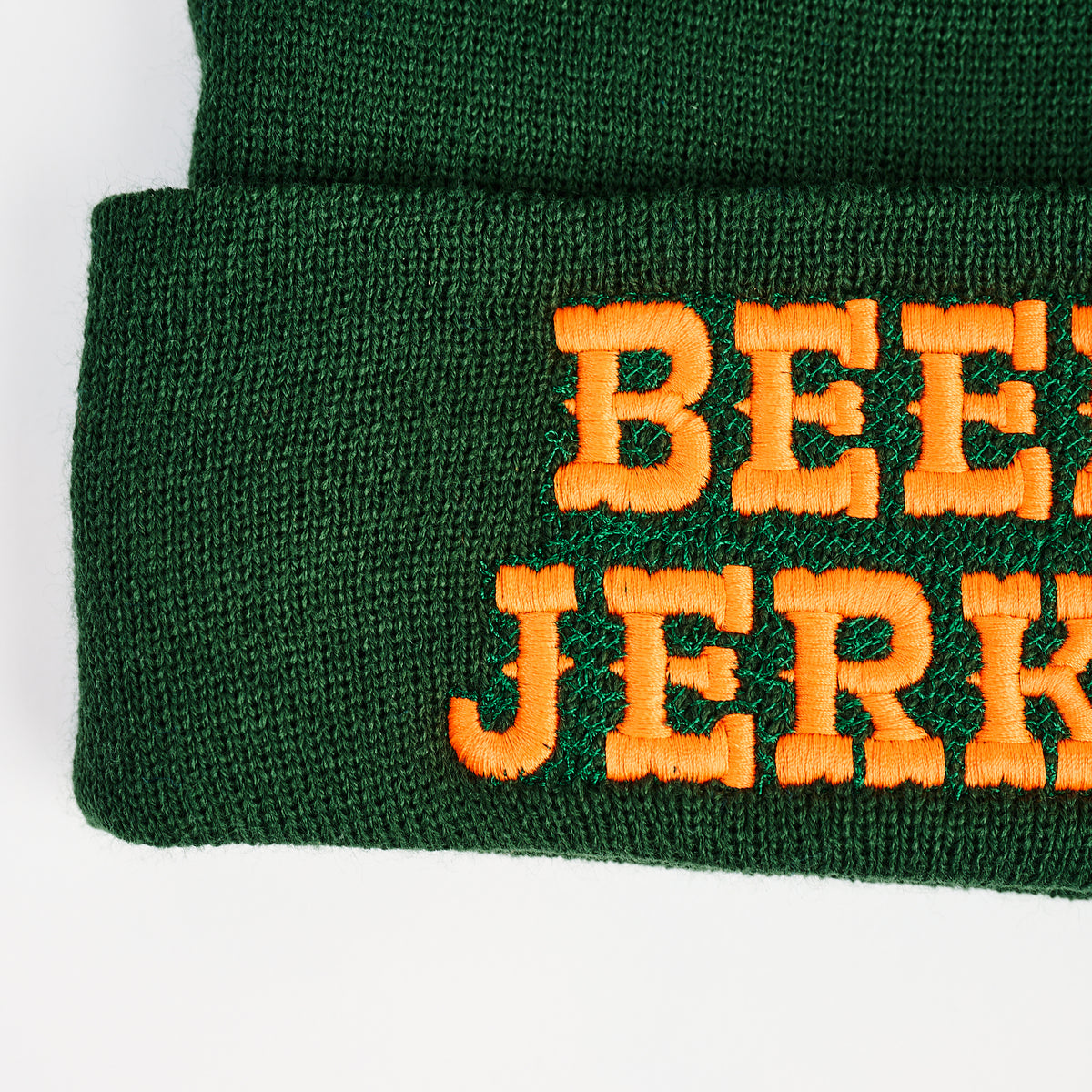 Beef Jerky Beanie on a white background at Addison West