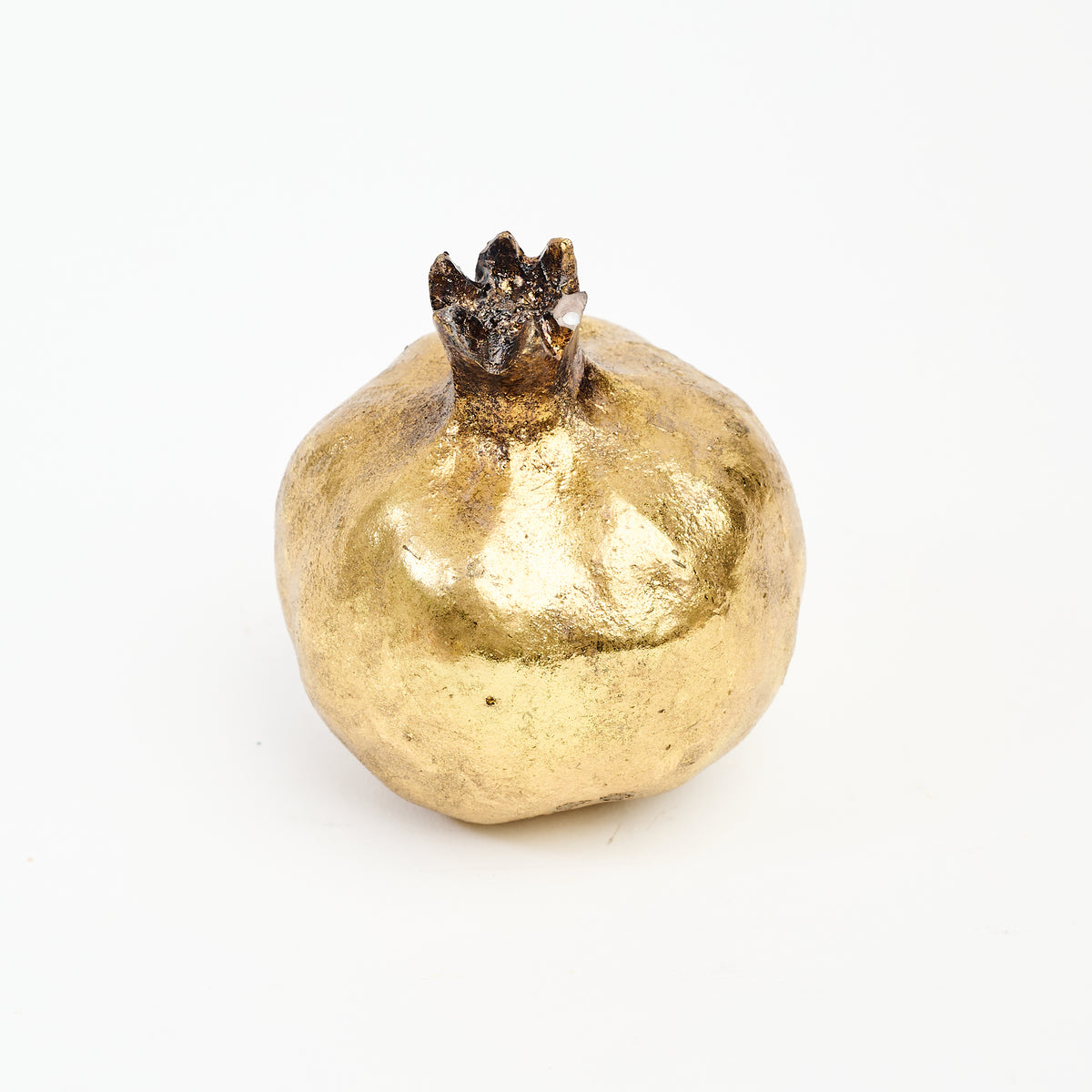 Antique Gold Pomegranate Small on a white background at Addison West