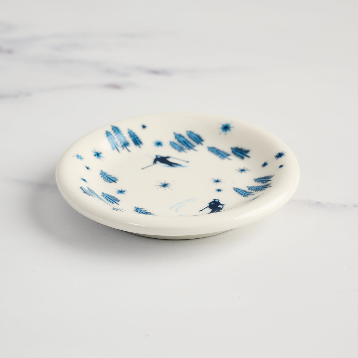 Fishs Eddy Ski Mini Plate on a white background at Addison West