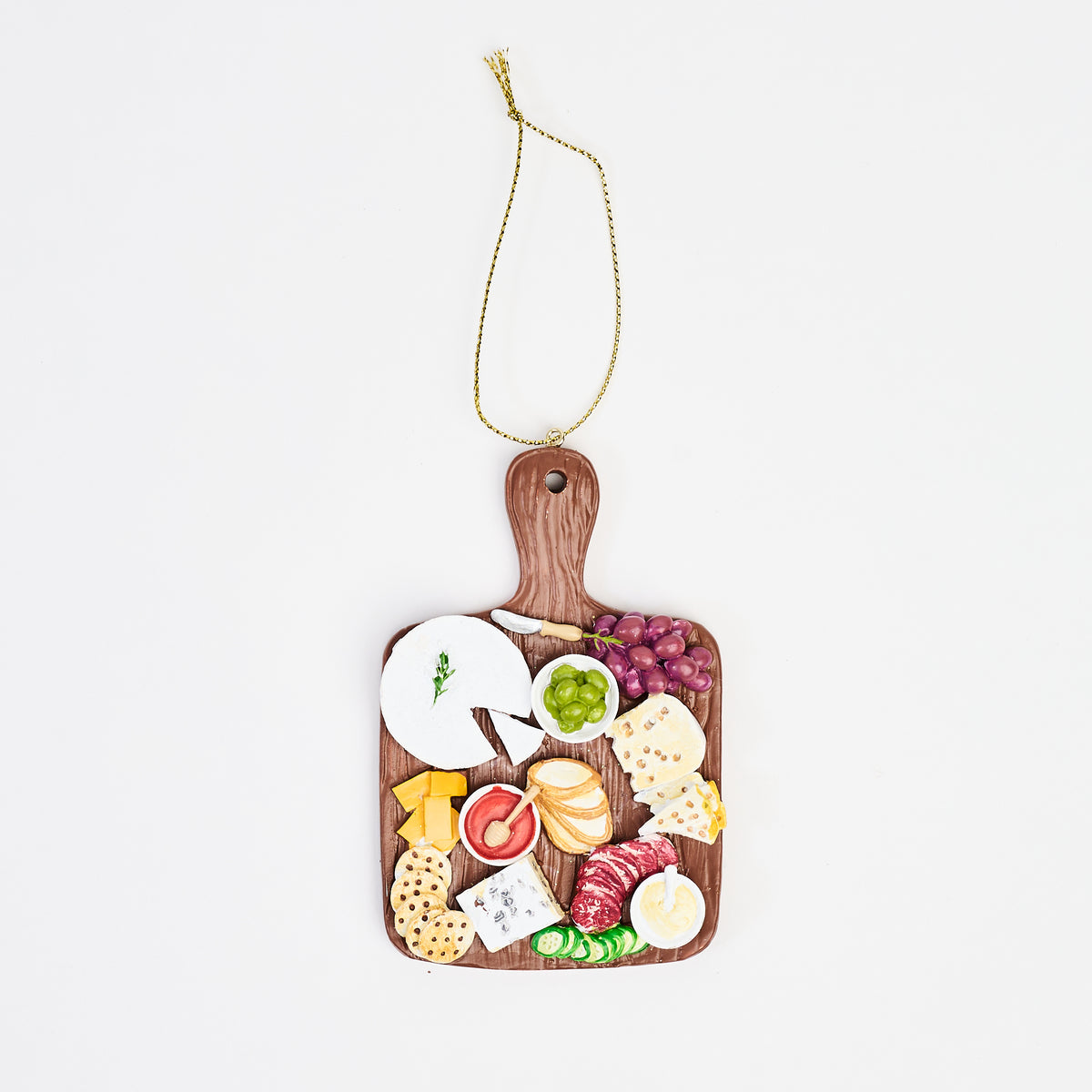 Charcuterie Board Ornament on a white background at Addison West