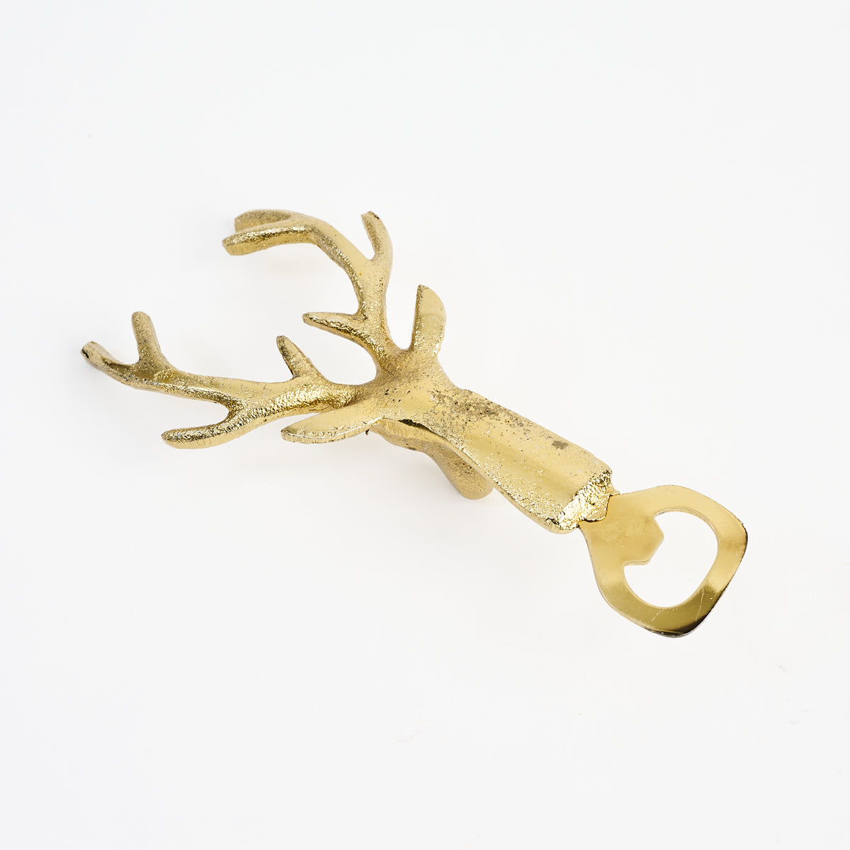 Stag Head Bottle Opener on a white background at Addison West