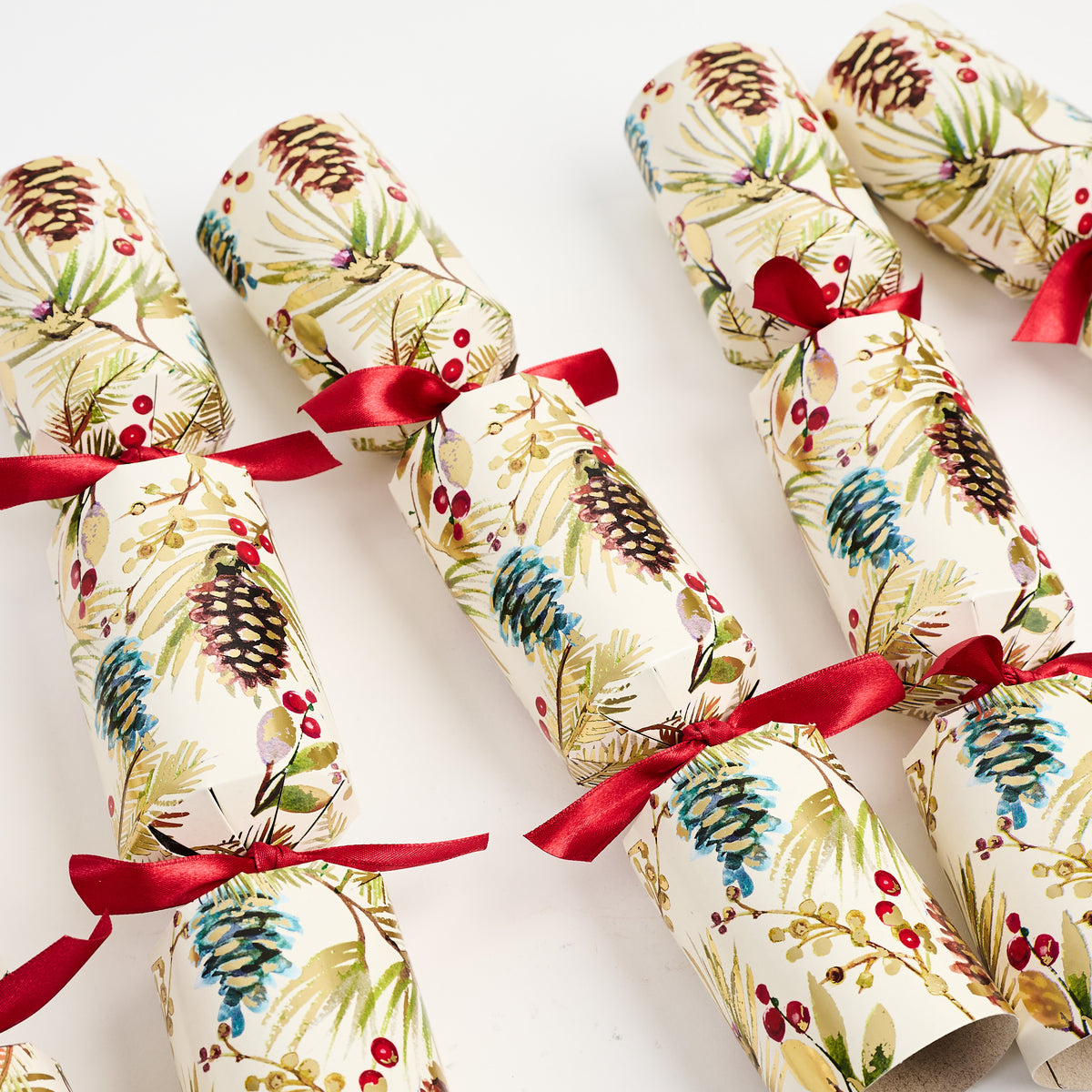 Woodland Christmas Crackers on a white background at Addison West