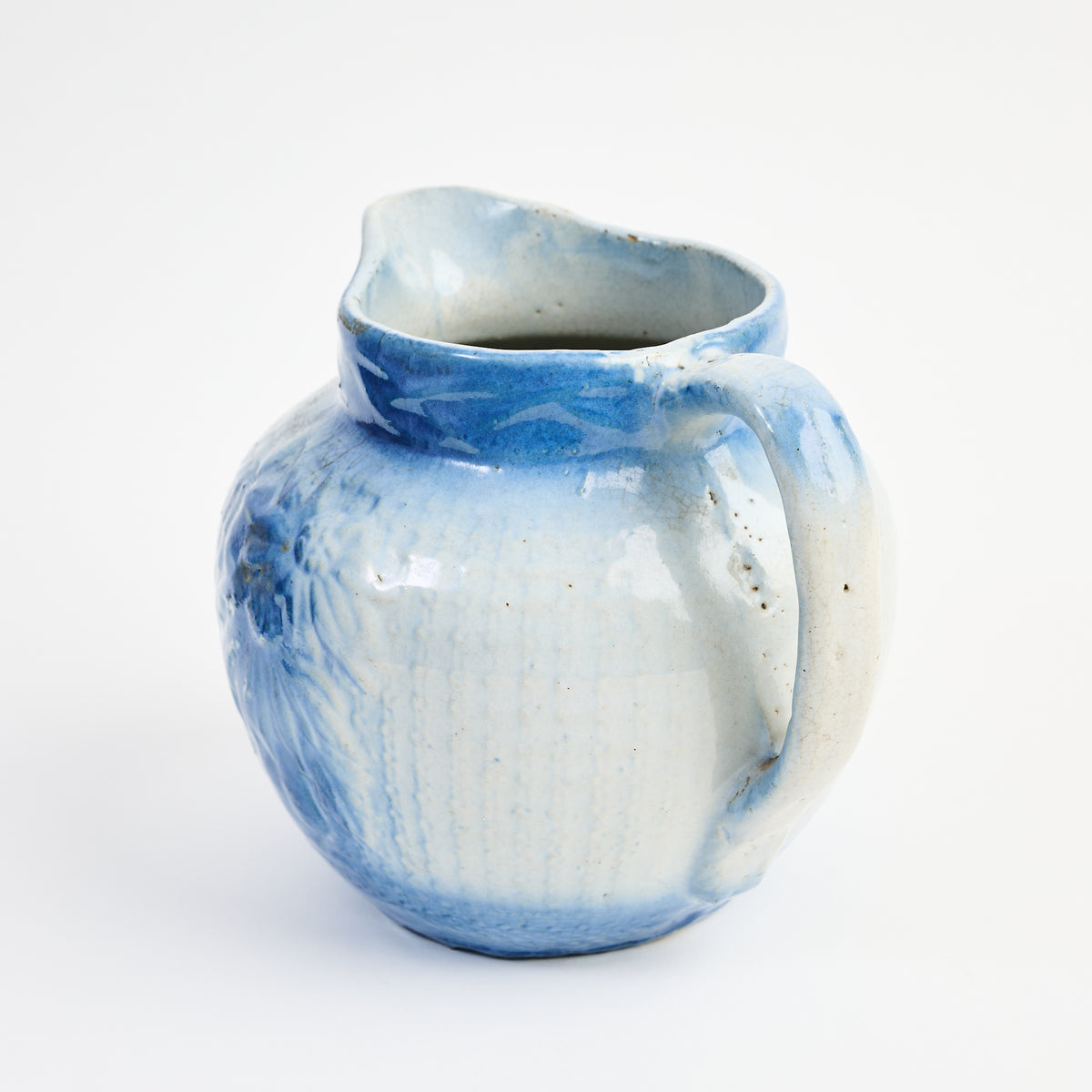 Vintage Wide Mouth Pitcher on a white background at Addison West