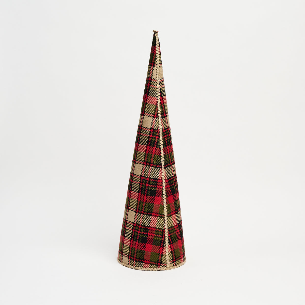 Tartan Plaid Christmas Trees on a white background at Addison West