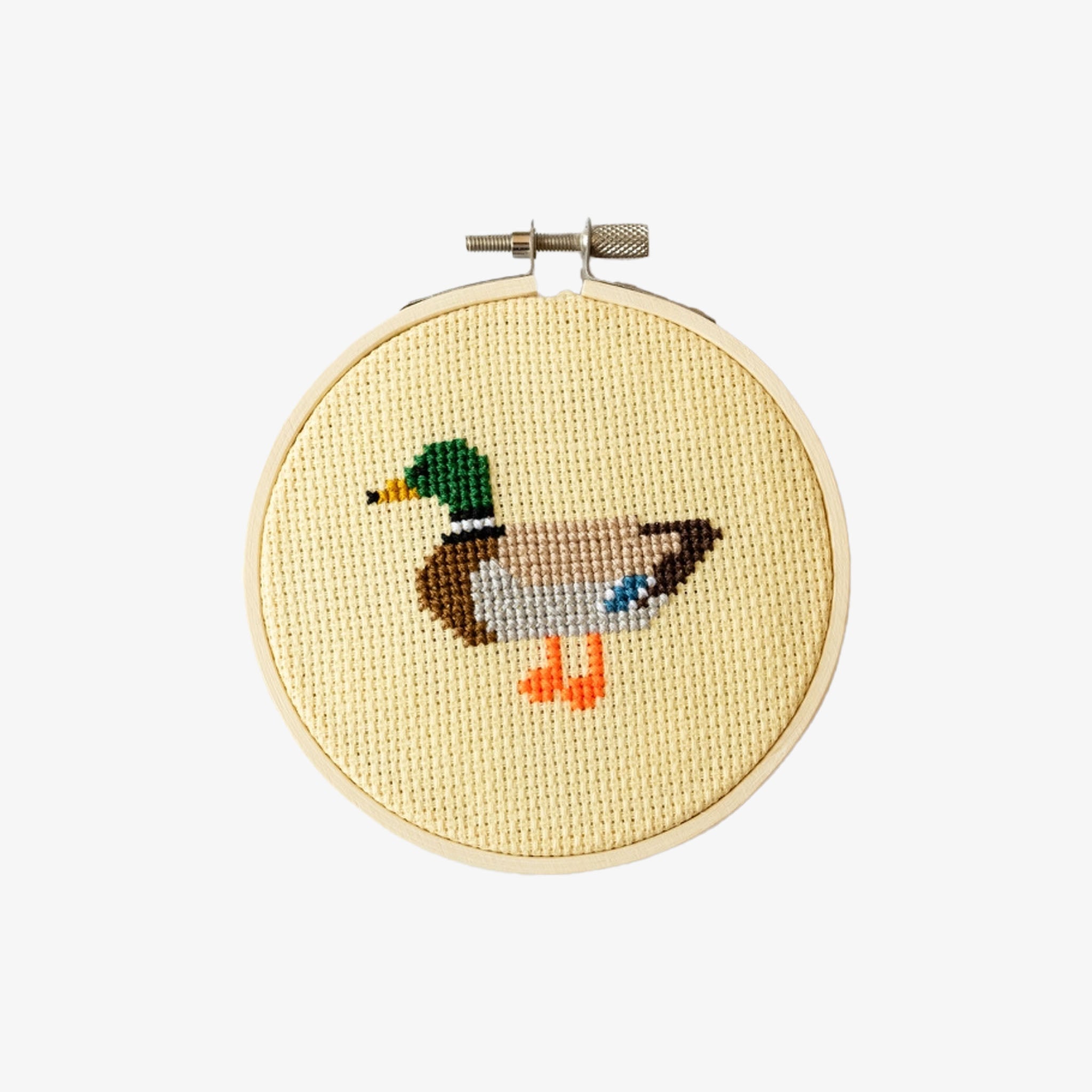 Duck Cross Stitch Kit on a white background at Addison West