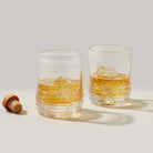 Simon Pearce Echo Lake Whiskey Glass, Set of 2 on a white background at Addison West