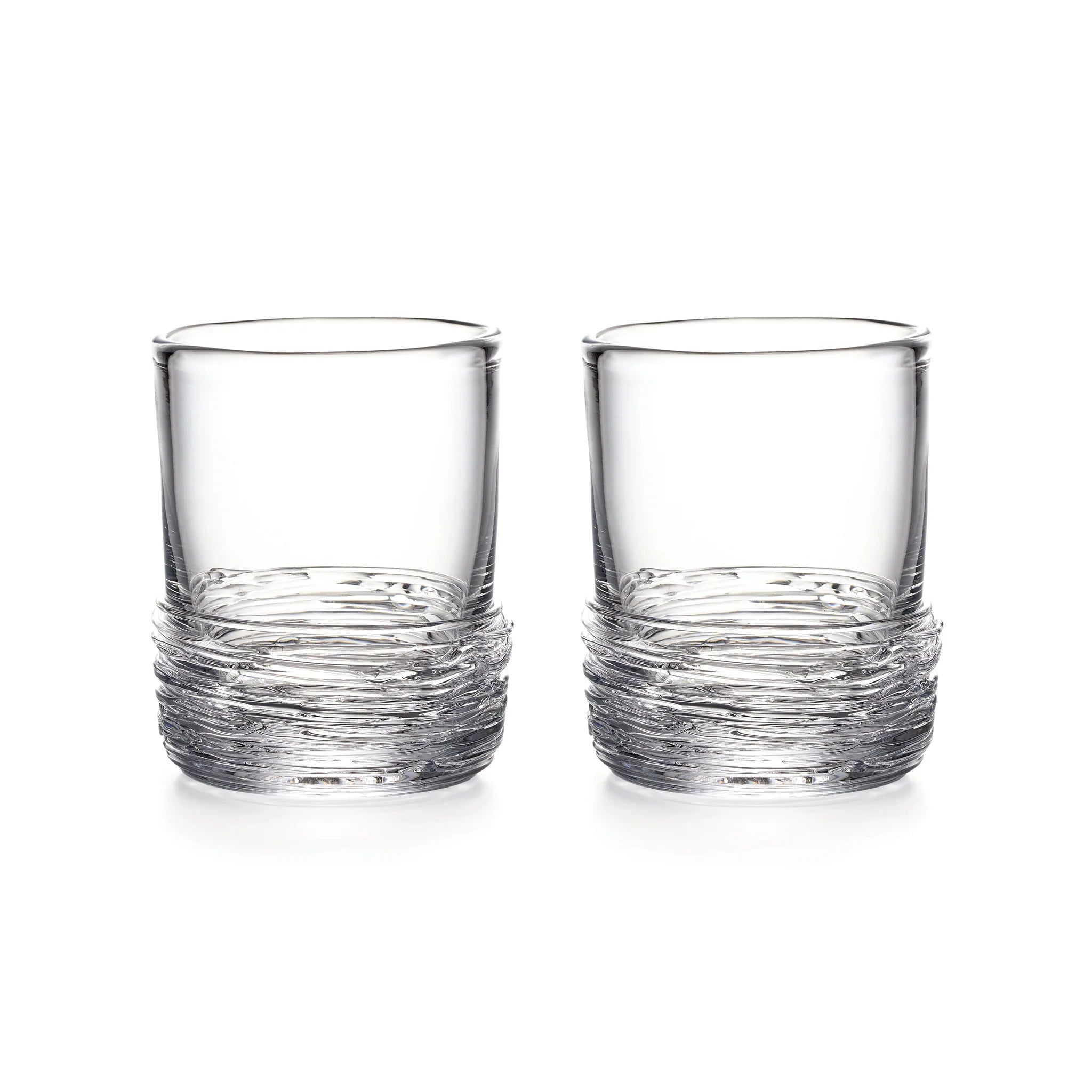 Simon Pearce Echo Lake Whiskey Glass, Set of 2 on a white background at Addison West