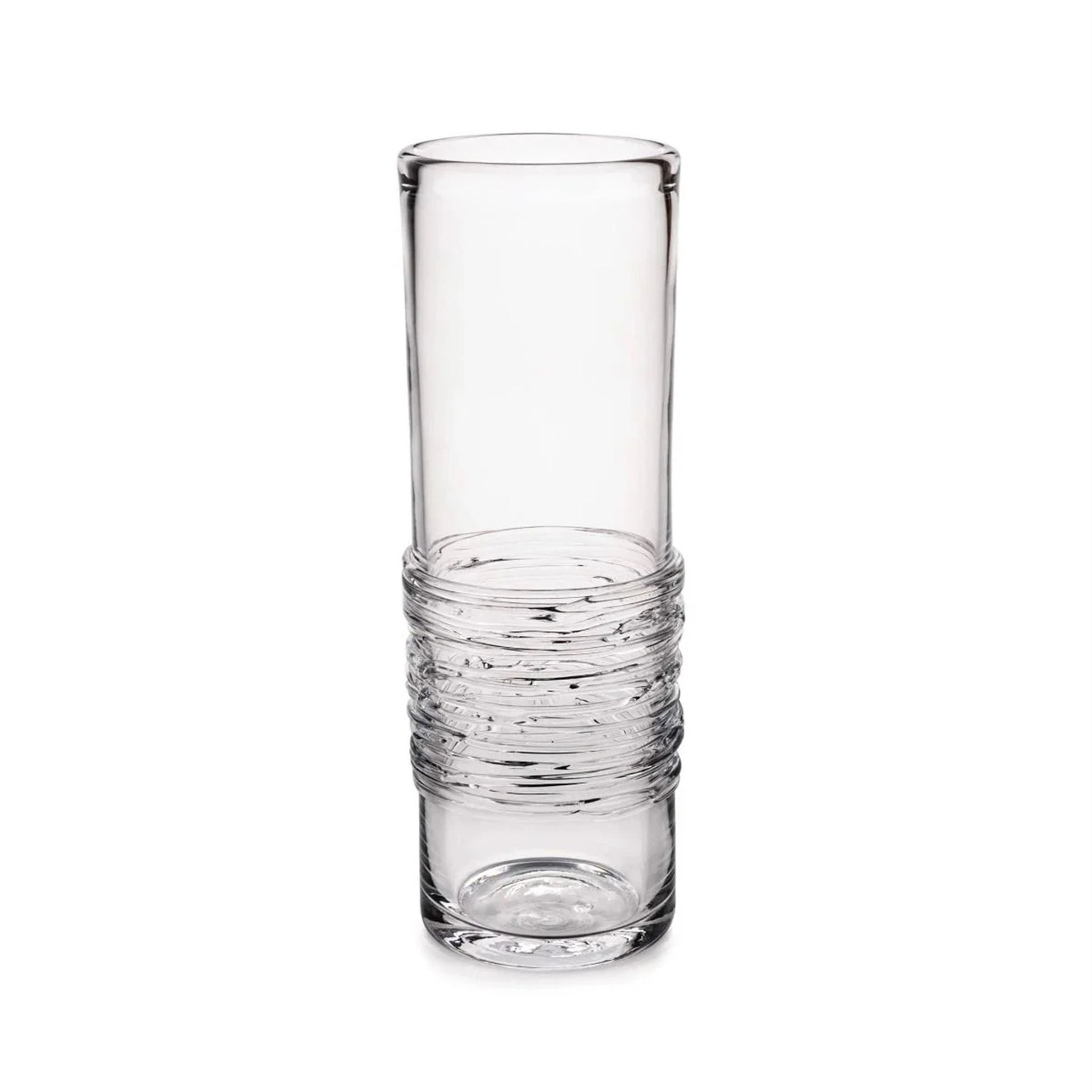 Simon Pearce  Echo Lake Gather Vase on a white background at Addison West