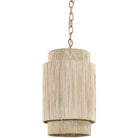 Everly Pendant in Natural, Small on a white background at Addison West