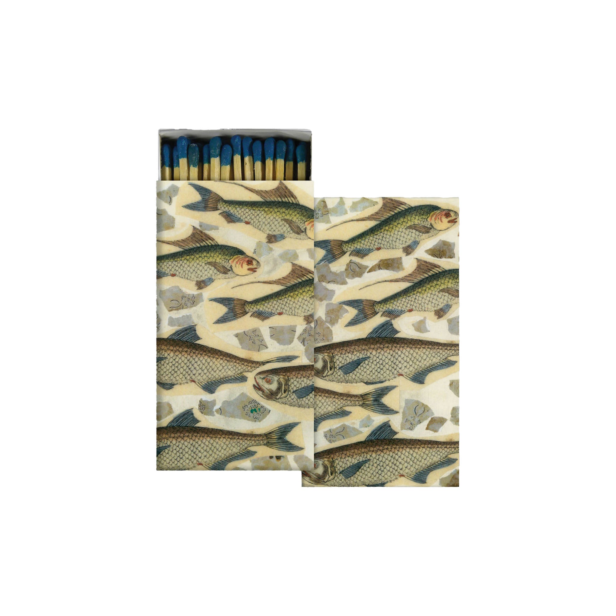 Fish School Matches on a white background at Addison West