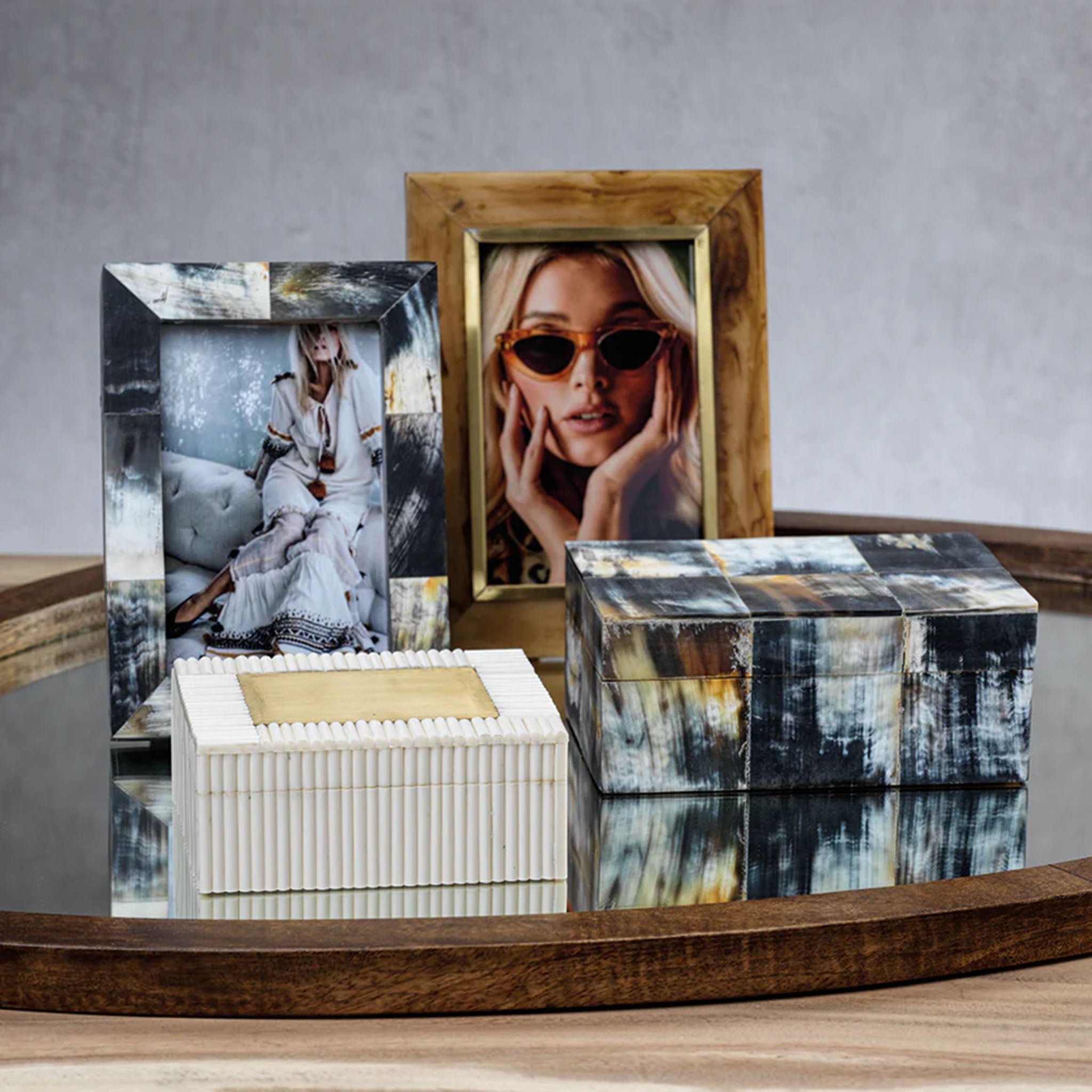 Fitzgerald Horn Inlaid Box - Addison West