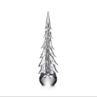 Five Sided Evergreen Glass Tree, 18" on a white background at Addison West