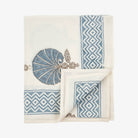 Flora Fan Block Print Table Cloth - Addison West