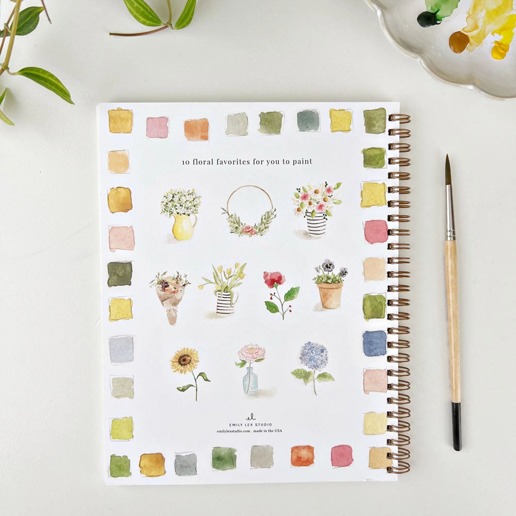 Flowers Watercolor Workbook - Addison West