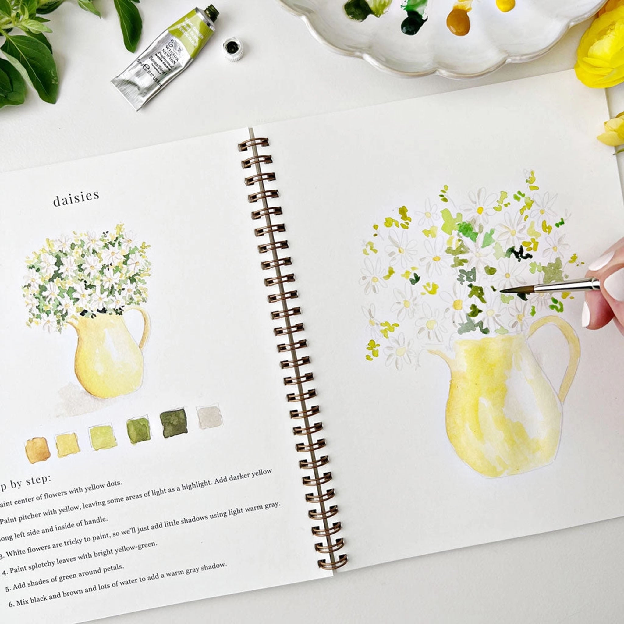 Flowers Watercolor Workbook - Addison West