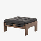 Four Hands Halston Ottoman In Heirloom Black - Addison West