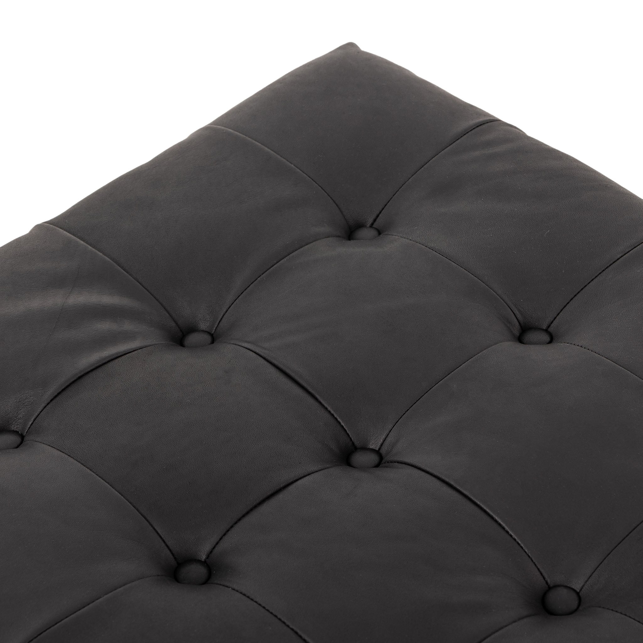 Four Hands Halston Ottoman In Heirloom Black - Addison West