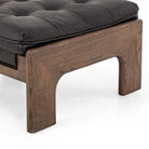 Four Hands Halston Ottoman In Heirloom Black - Addison West