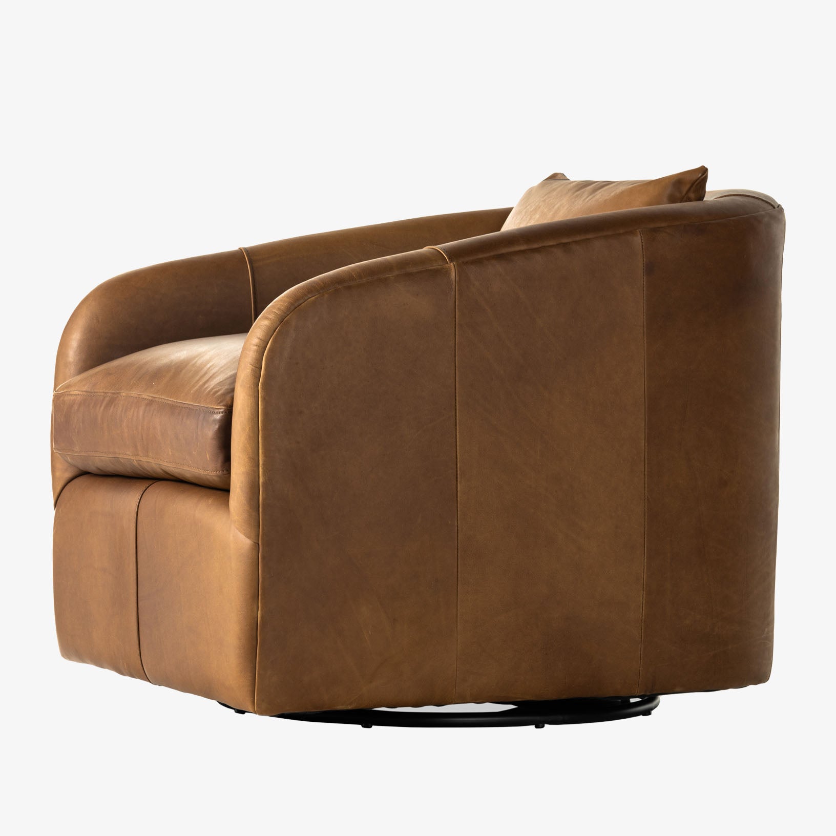 Four Hands Topanga Swivel Chair In Heirloom Sienna - Addison West