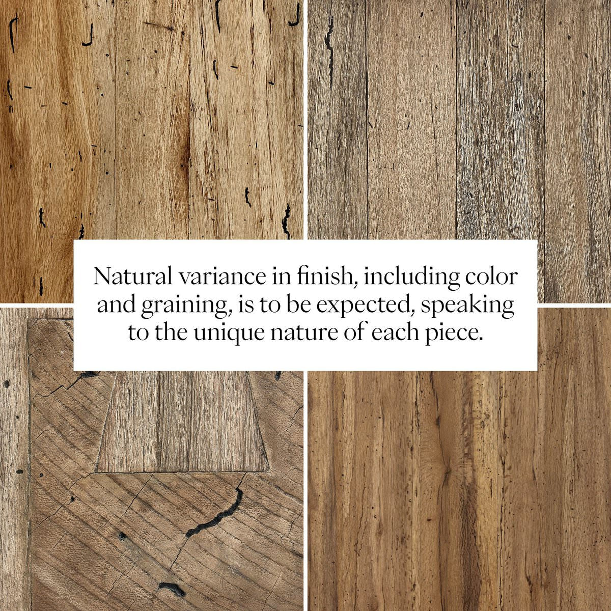 Close up of Four Hands Abaso Sideboard in Rustic Wormwood Oak at Addison West