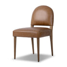 Four Hands Abilene Dining Chair in Chaps Saddle on a white background at Addison West