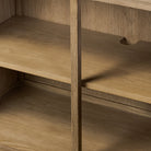 Close up of Four Hands Adley Sideboard in Weathered Washed Oak Veneer at Addison West