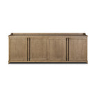 Four Hands Adley Sideboard in Weathered Washed Oak Veneer on a white background at Addison West