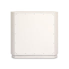 Back of Four Hands Amelia Chest in Ivory Painted Linen on a white background at Addison West