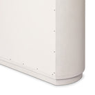 Close up of Four Hands Amelia Chest in Ivory Painted Linen on a white background at Addison West