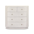 Four Hands Amelia Chest in Ivory Painted Linen on a white background at Addison West