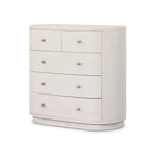 Four Hands Amelia Chest in Ivory Painted Linen on a white background at Addison West